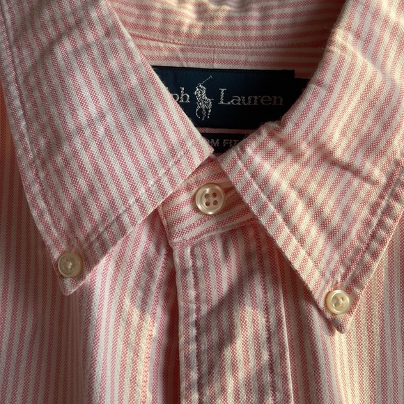 Polo Ralph Lauren - pink/white seersucker dress shirt - Picture 8 of 14